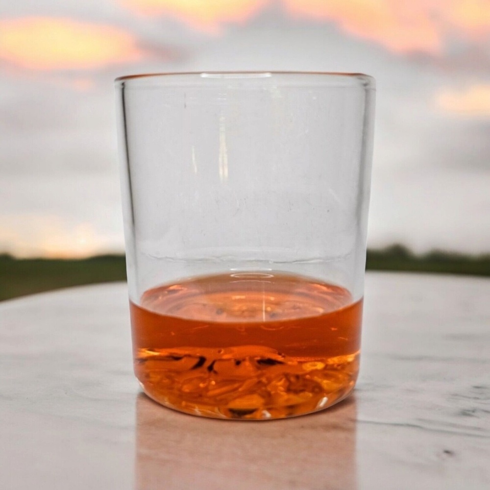 North Drinkware Mt Whitney Highest Peaks Collection Hand Blown Clear 3D Mountain